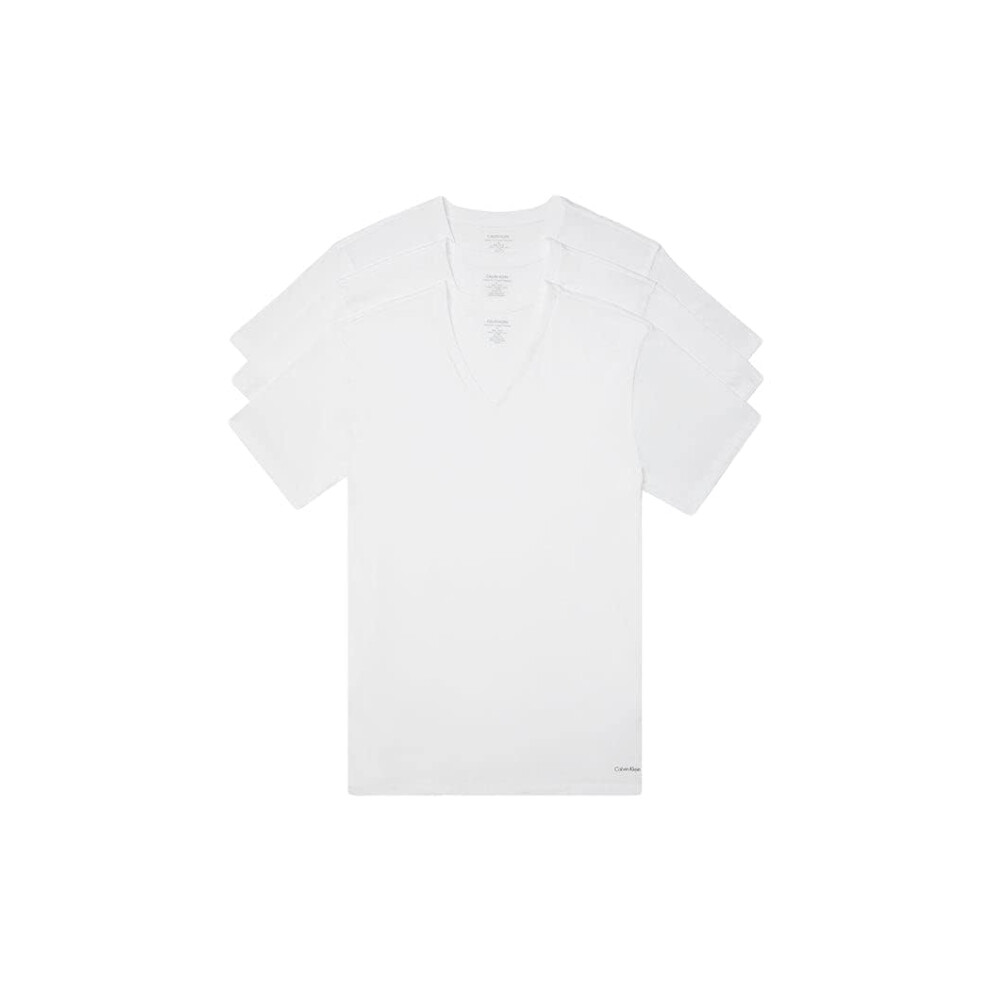 Calvin Klein Men's Cotton Classics Multipack V Neck T-Shirts