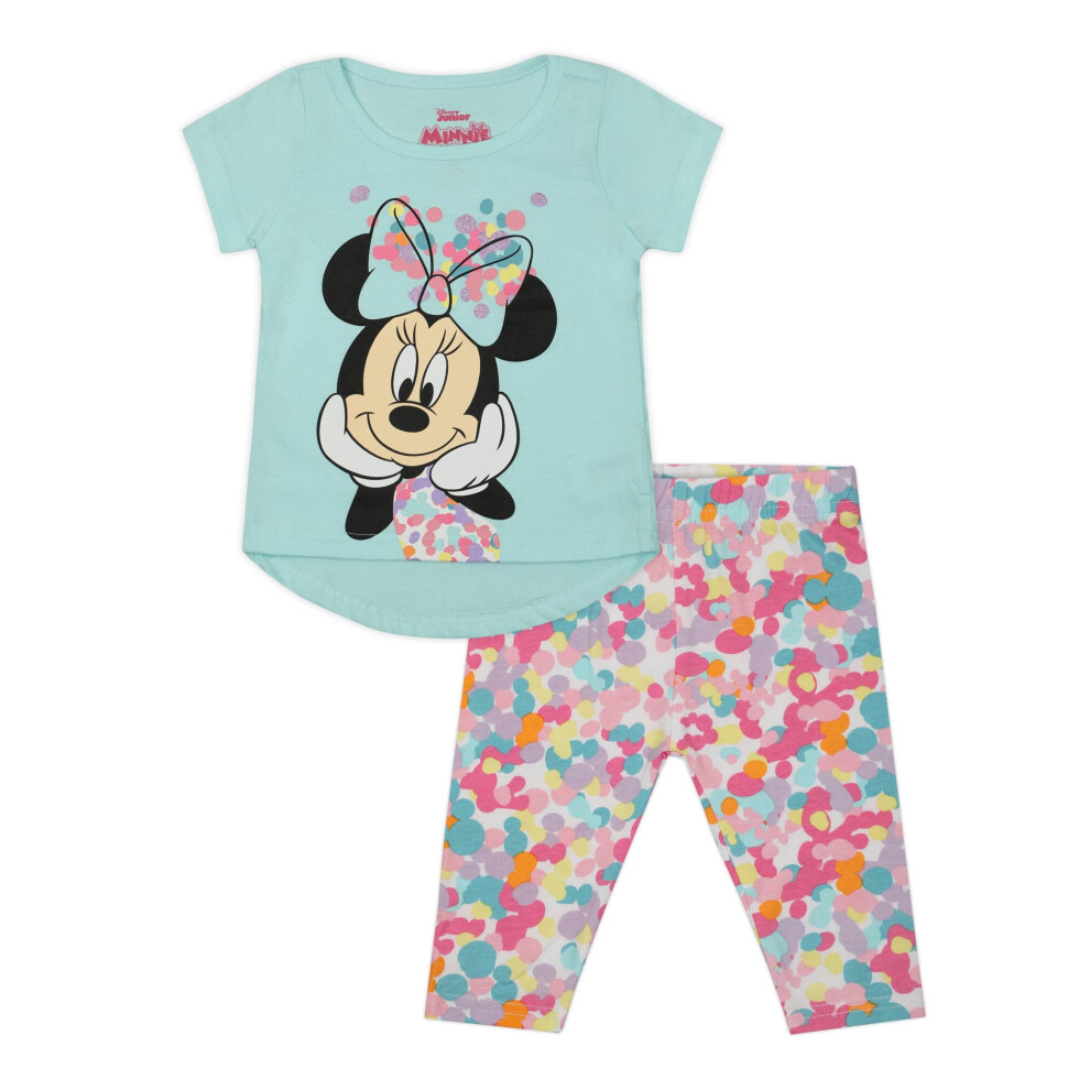 Disney Minnie Mouse Girls T-Shirt and Legging Set for Infant  Toddler