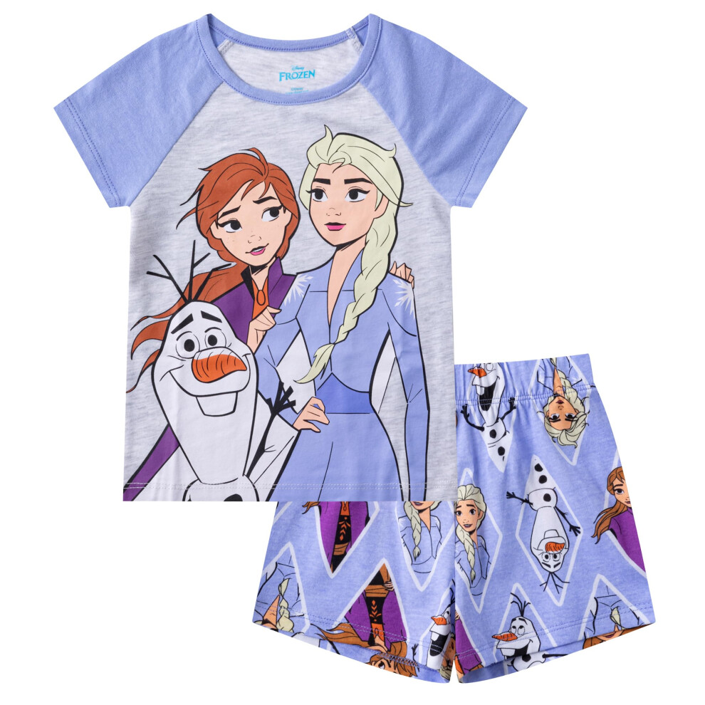 Disney Frozen Elsa  Anna and Olaf Girls T-Shirt and Short Set for Todd