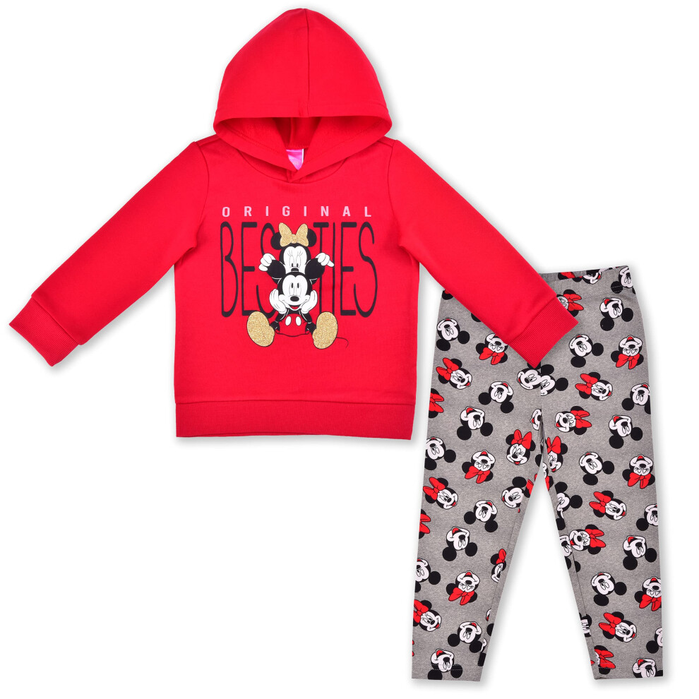 Disney Minnie Mouse Girls Hoodie and Leggings Set for Infant  Toddler