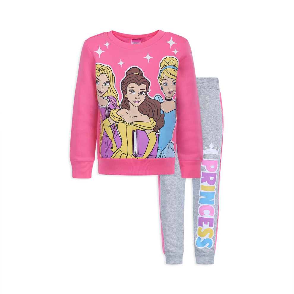 Disney Princess Girls Cinderella  Rapunzel and Belle Long Sleeve Shirt