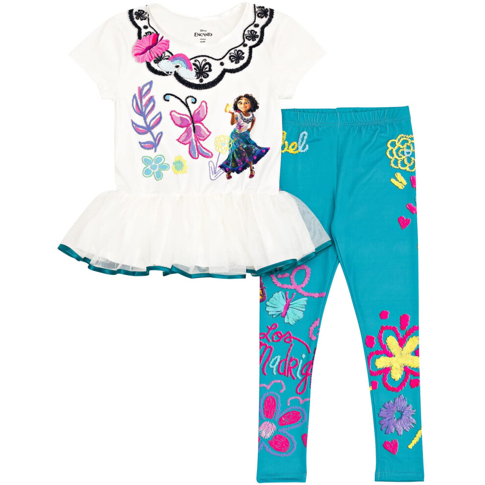 Disney Encanto Mirabel Toddler Girls Graphic T-Shirt & Leggings White/