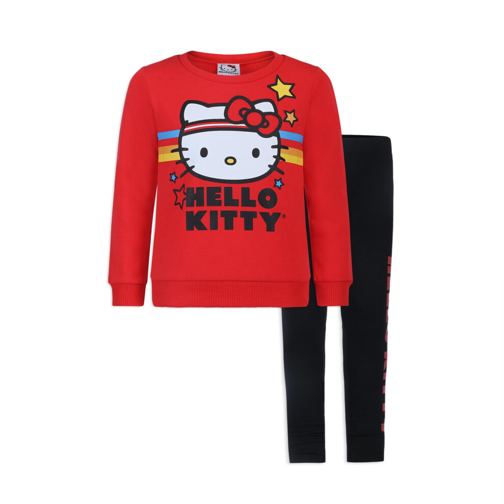 Hello Kitty Girls Sweatshirt and Legging Pants Set for Toddler  Little