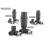 Designer Anthracite Thermostatic Radiator Valve TRV - Straight 4