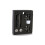 Designer Black Thermostatic Radiator Valve TRV Twin Pack - Angled 3