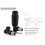 Designer Black Thermostatic Radiator Valve TRV Twin Pack - Angled 2