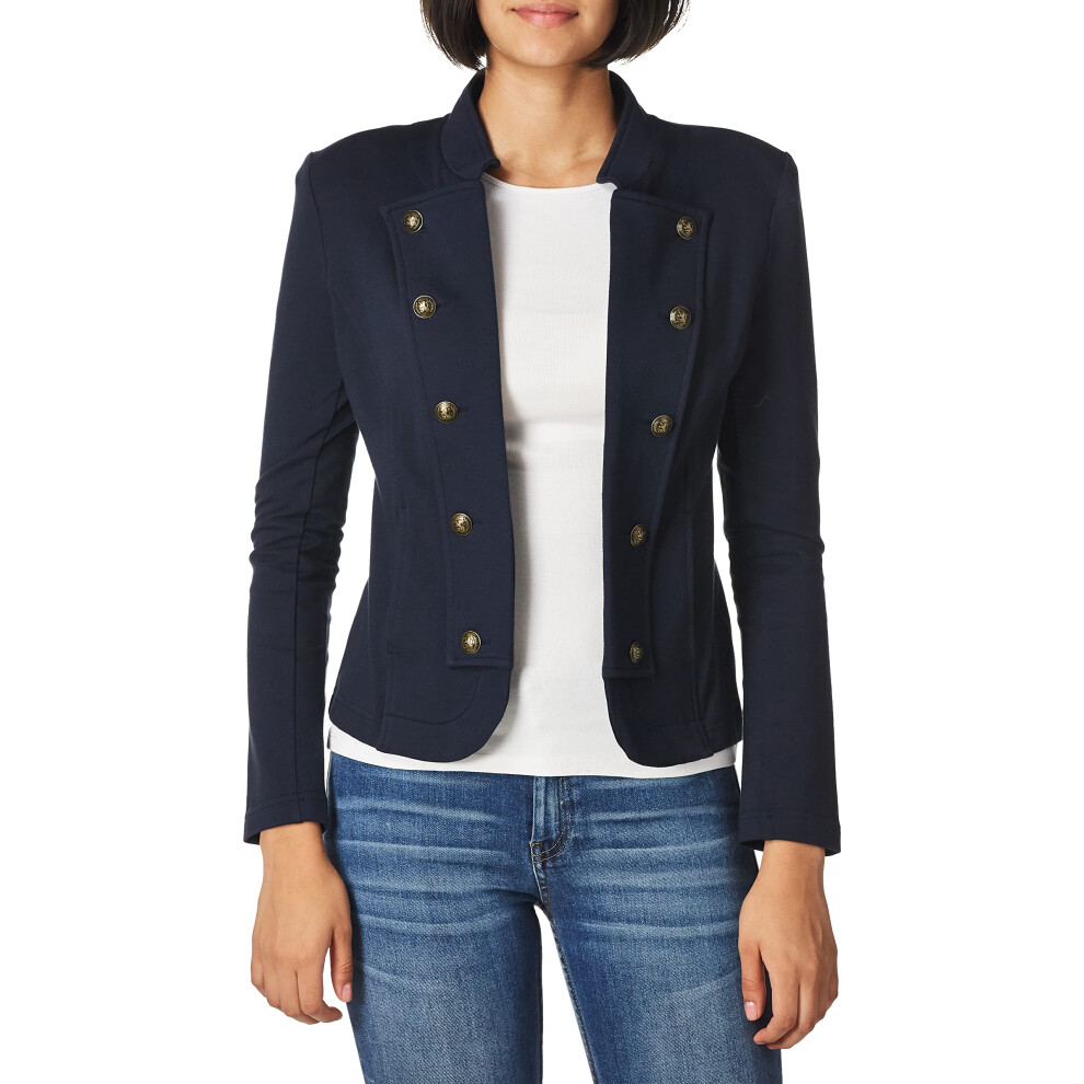 Tommy Hilfiger Women's Casual Band Jacket  Fall Fashion  Sky CAPT  Med