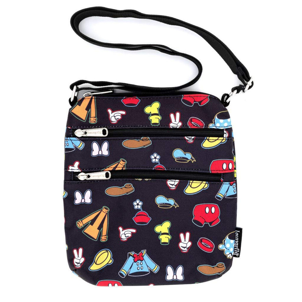 Loungefly Disney Sensational 6 Outfits All Over Print Passport Bag Pur