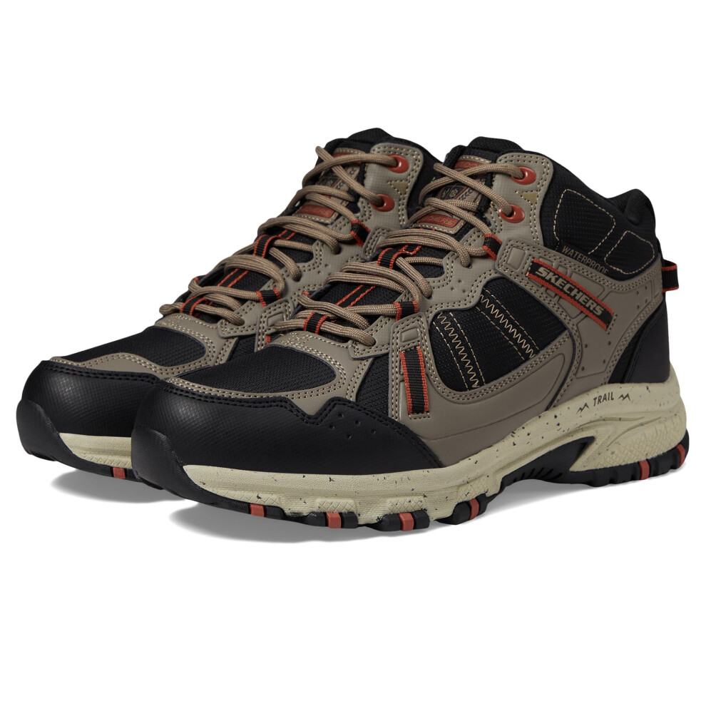 Skechers Men's Hillcrest Hiking Shoe  Natural/Black  13