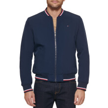 Tommy Hilfiger Heren Lichtgewicht Varsity Rib Knit Bomberjack, middernacht zacht, XX-Large