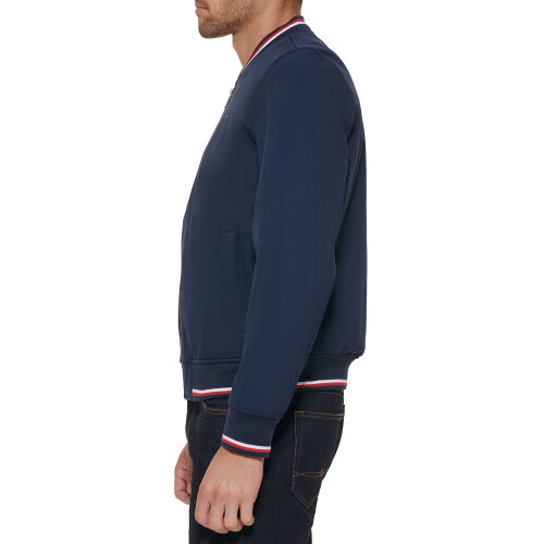 Tommy Hilfiger Tommy Hilfiger Herren Leichte Varsity Rip Knit Bomberjacke, Mitternachts Softshell, XX-Large 2