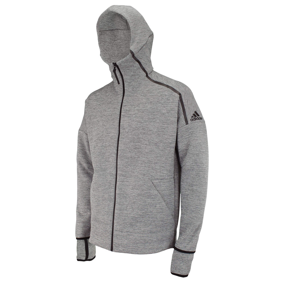 adidas Men's ZNE Fast Release Hoodie  Grey Small