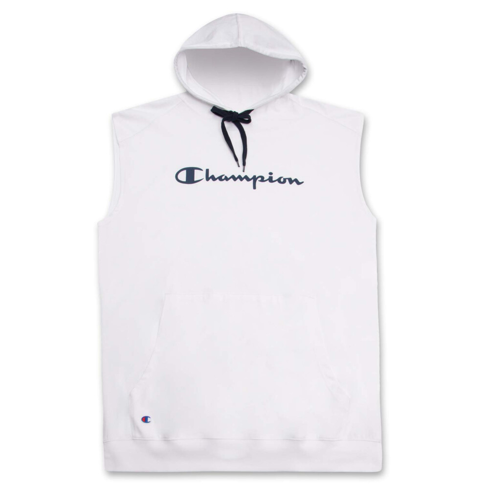 Champion Big and Tall Sleeveless Hoodies for Men - Mens Popover Workou