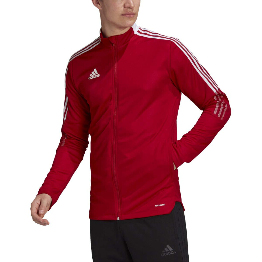 adidas Men's Tiro 21 Track Jacket  Team Power Red  X-Large