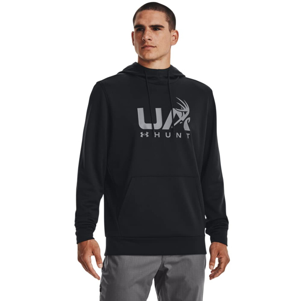 Under Armour Mens ArmourFleece Hunt Hoodie  (001) Black / / Pitch Gray