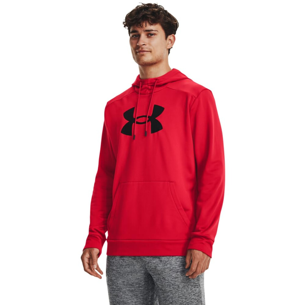 Under Armour mens Armour Fleece Big Logo Hoodie  (601) Red / / Black