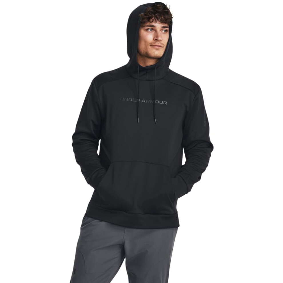 Under Armour mens Armour Fleece Graphic Hoodie  (001) Black / / Black