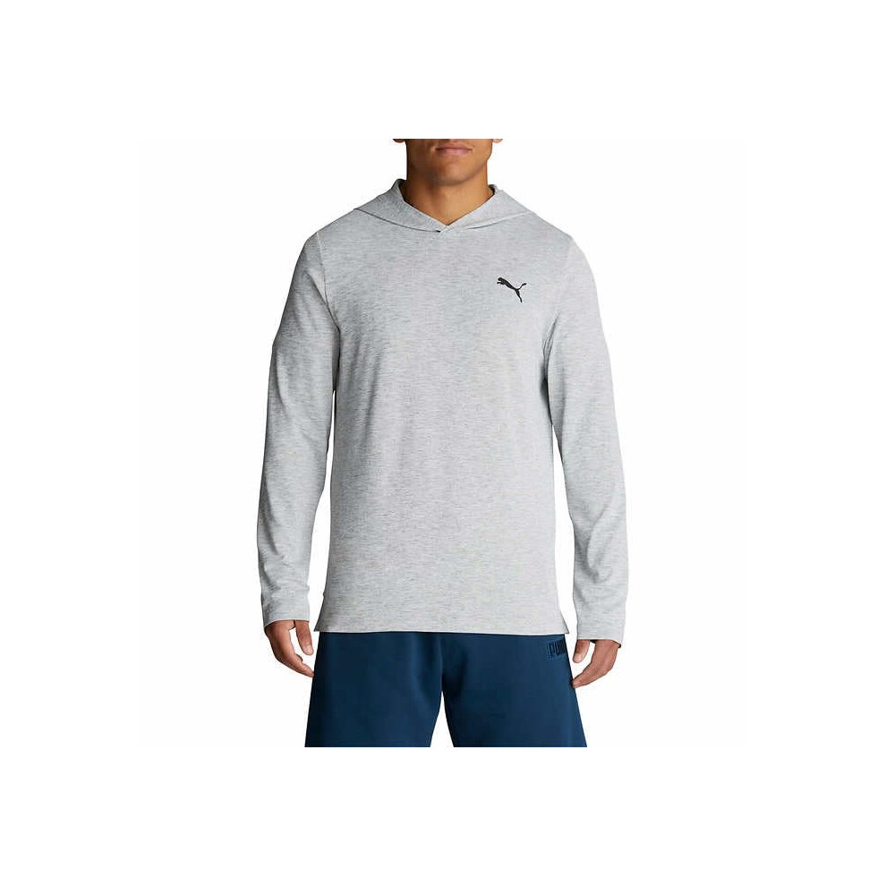 PUMA Mens Performance Hoodie (Gray  L)