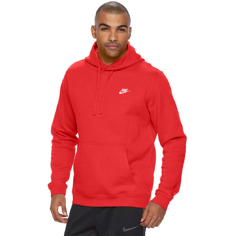 Nike Men's Sportswear Club Pullover Hoodie  University Red/University