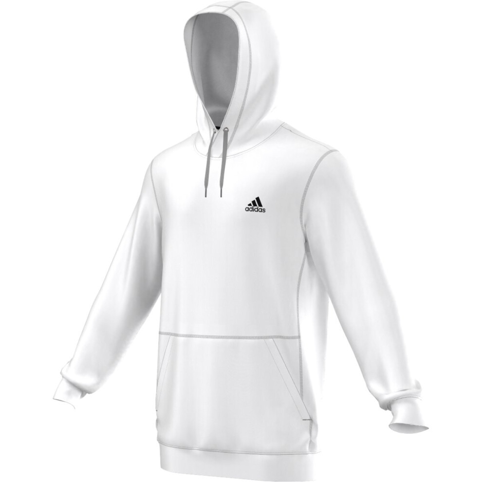 adidas Men's Team Issue Fleece Pullover Hoodie Hoodie  XX-Large  White