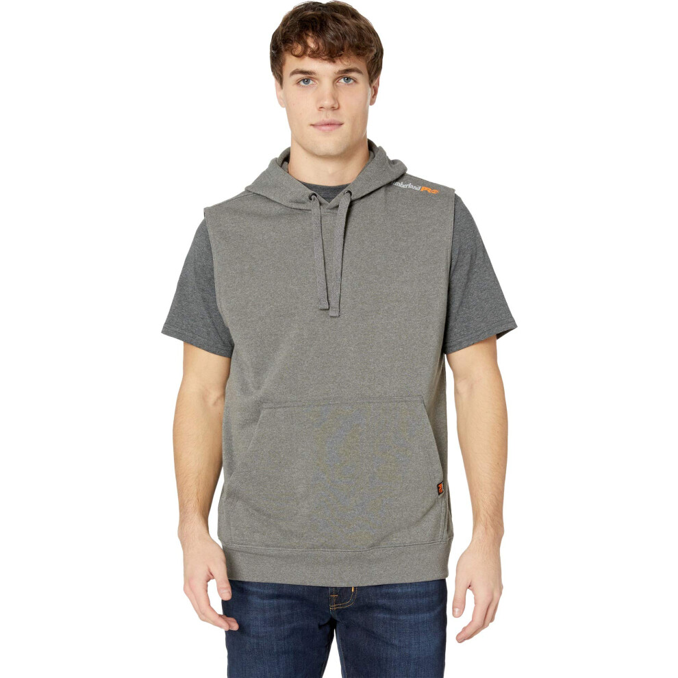 Timberland PRO Men's Hood Honcho Sleeveless Hoodie  Dark Charcoal Heat