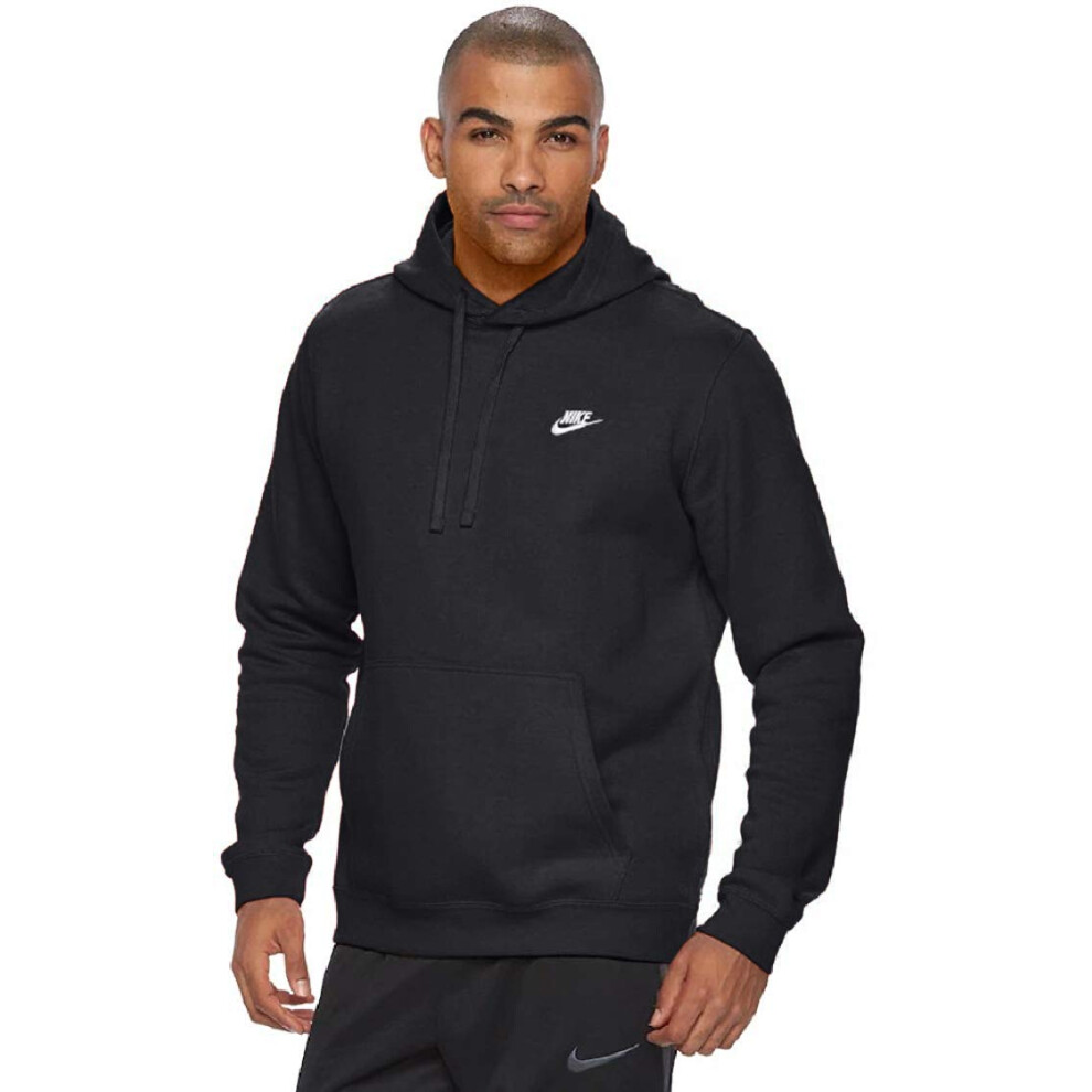 826433-010 Nike Men Black Pull-Over Hoodie (Large)