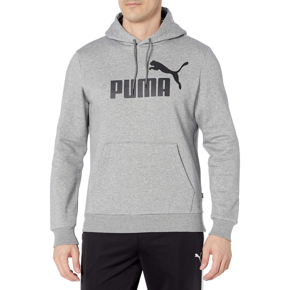 PUMA mens Essentials Big Logo Fleece Hoodie Hooded Sweatshirt  Medium