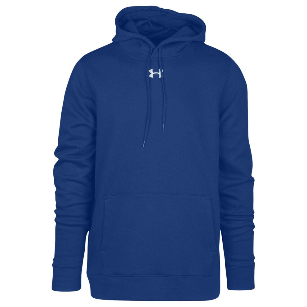 Under Armour Mens Hustle Fleece Hoodie   Royal Blue (400)/White   Larg