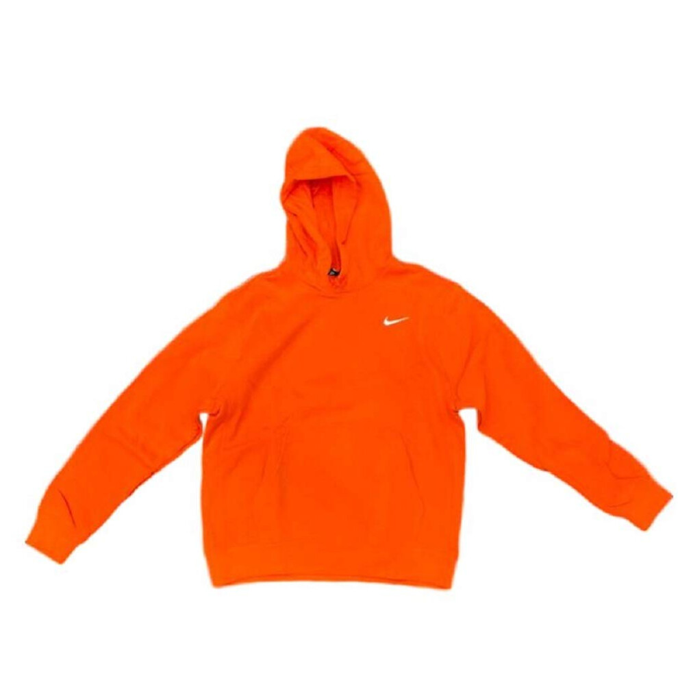 Nike Men's Hoodie Black/White nkCJ1611 010 (Orange  Medium)