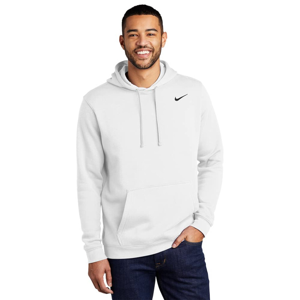 Nike Club Fleece Pullover Hoodie White