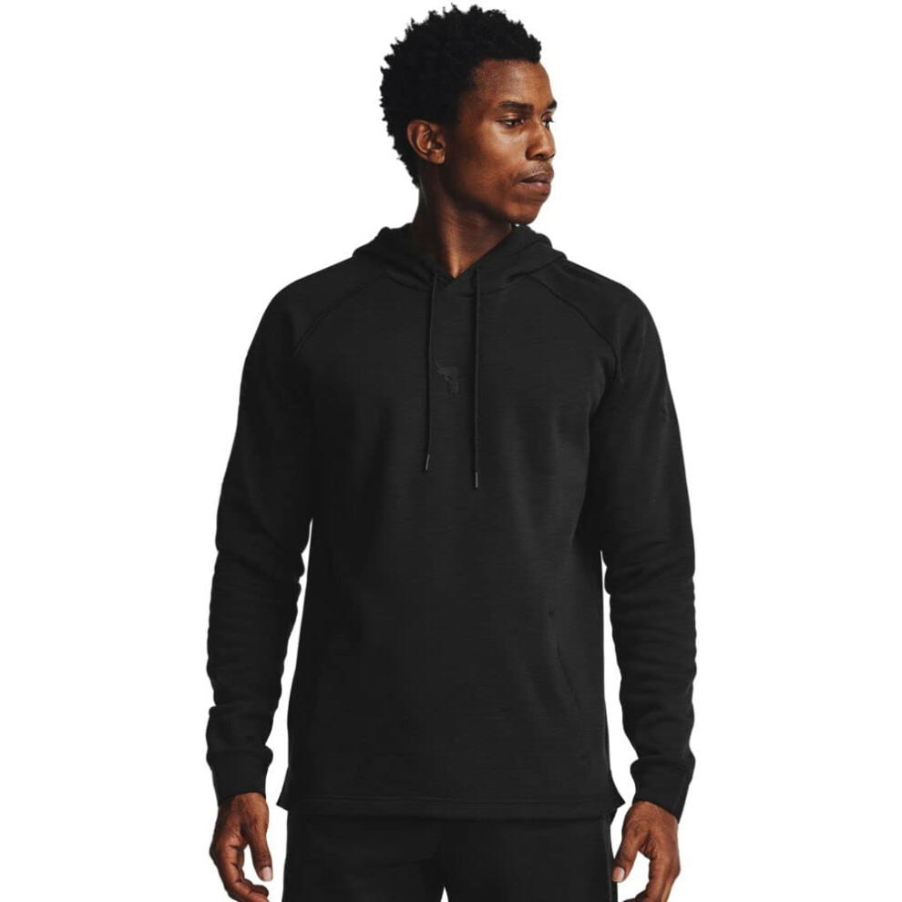 Under Armour Men's Project Rock Charged Cotton Hoodie (Black 001  Medi