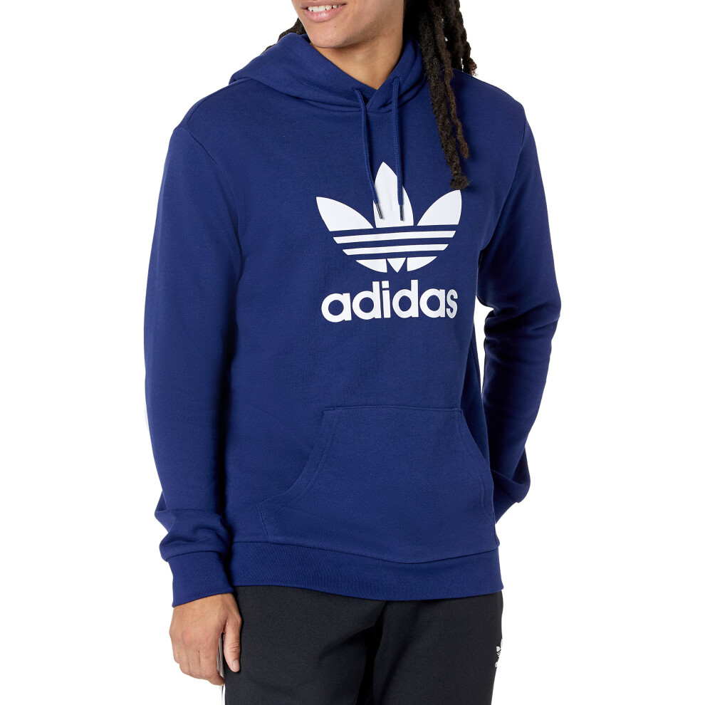 adidas Originals Men's Adicolor Classics Trefoil Hoodie  Night Sky/Whi