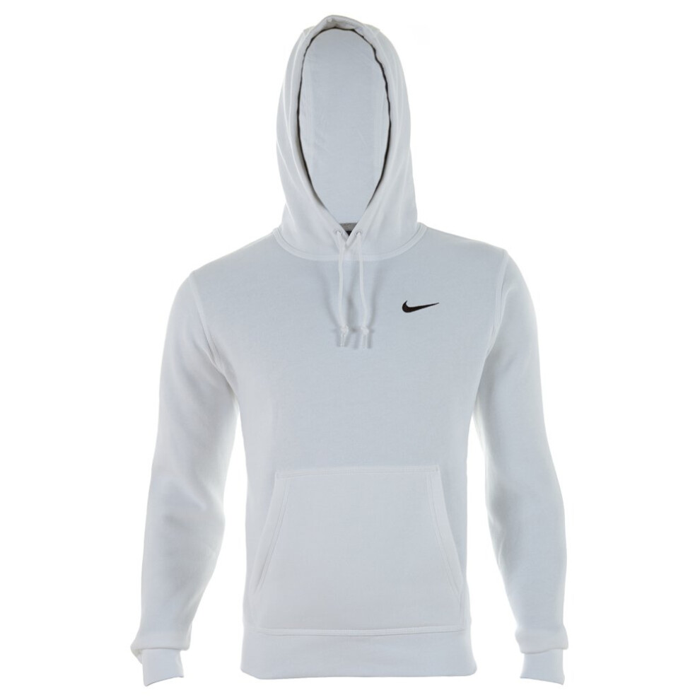 Nike Club Fleece Pullover Hoodie White