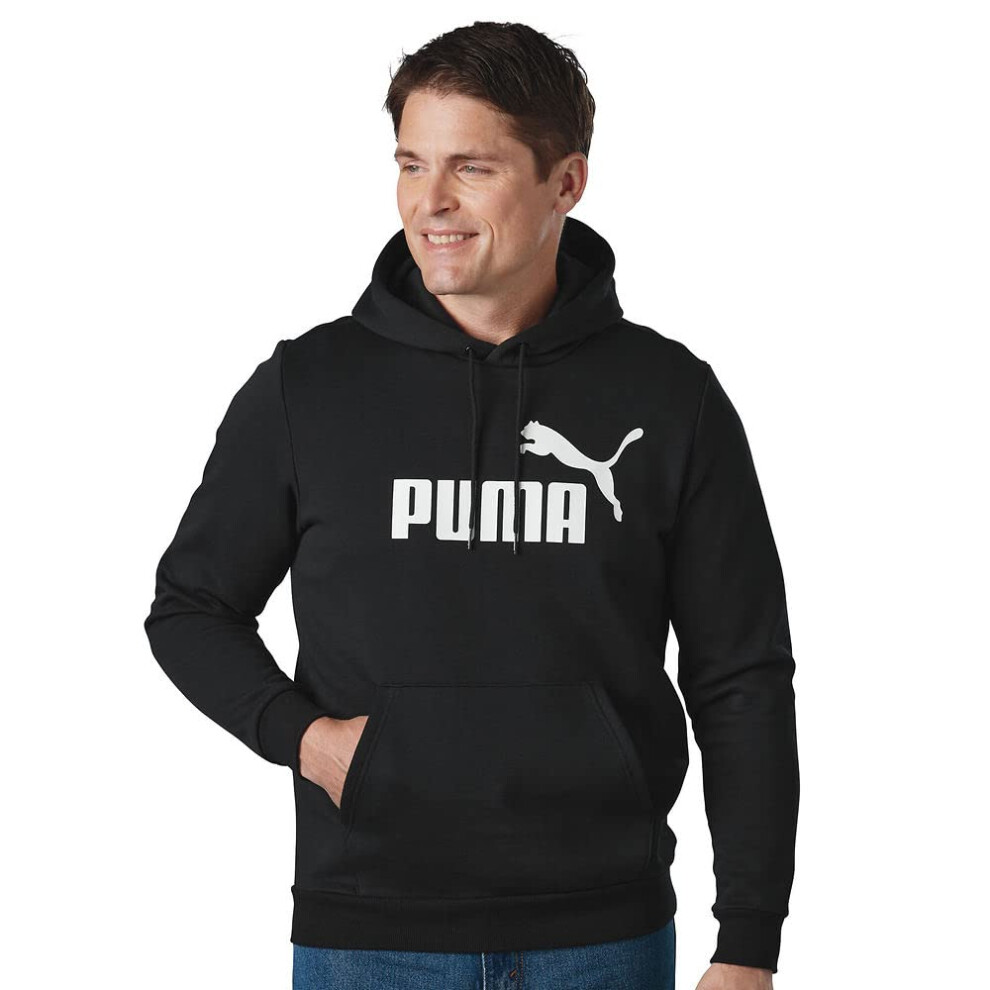 PUMA mens Essentials Big Logo Fleece Hoodie Hooded Sweatshirt  Cotton