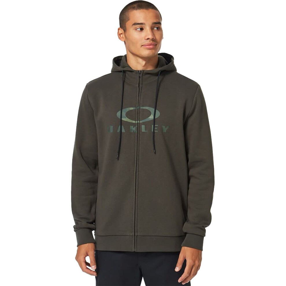 Oakley Men's Bark Full Zip Hoodie 2.0  New Dark Brush/Core Camo  L