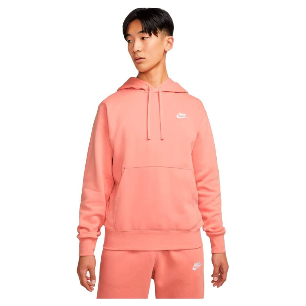 Nike Men's Pull Over Hoodie (as1  alpha  m  regular  regular  Madder R