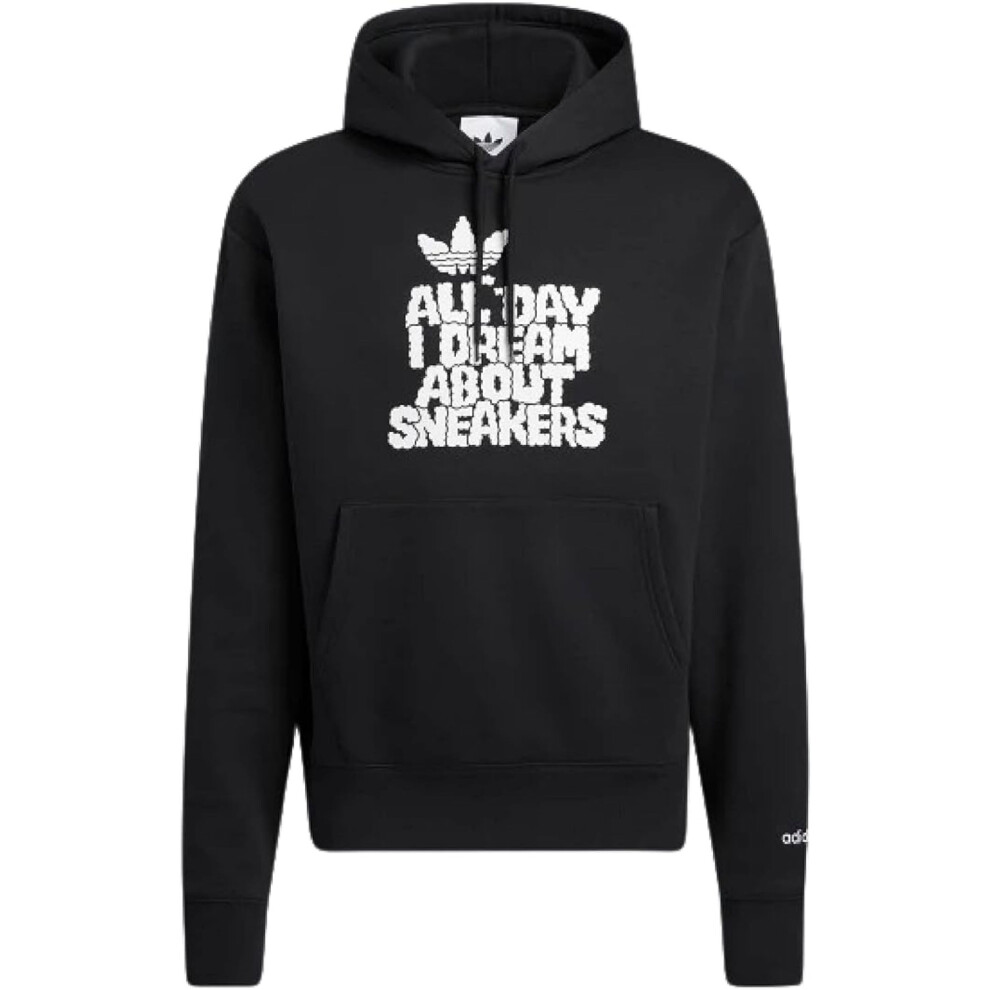 Adidas Originals Men's All Day I Dream Hoodie Pullover (Medium) Black/