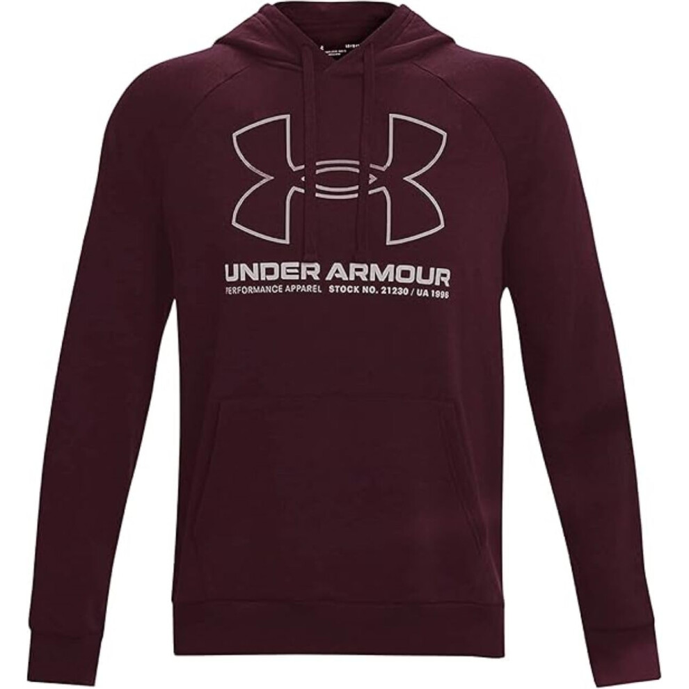 Under Armour Men's UA Rival Lock Up Hoodie Fleece Pullover 1366724 (Ma