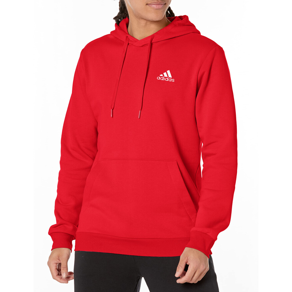 adidas Men's Essentials Fleece Hoodie  Scarlet  XX-Large