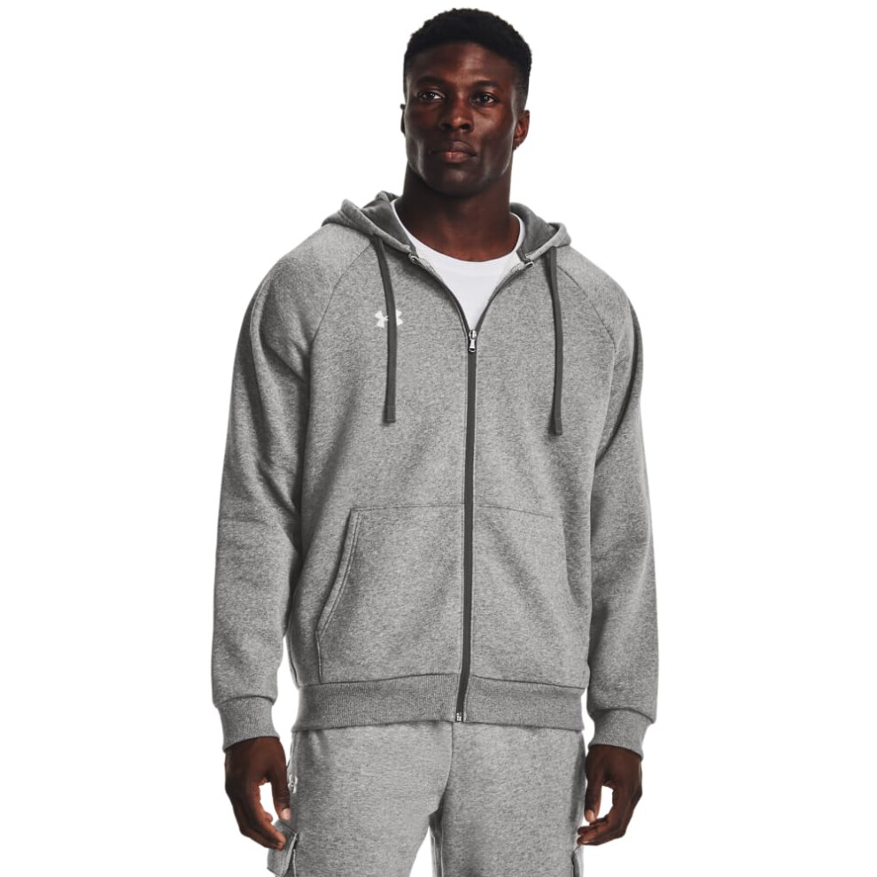 Under Armour Men's Rival Fleece Full Zip Hoodie  (025) Castlerock Ligh