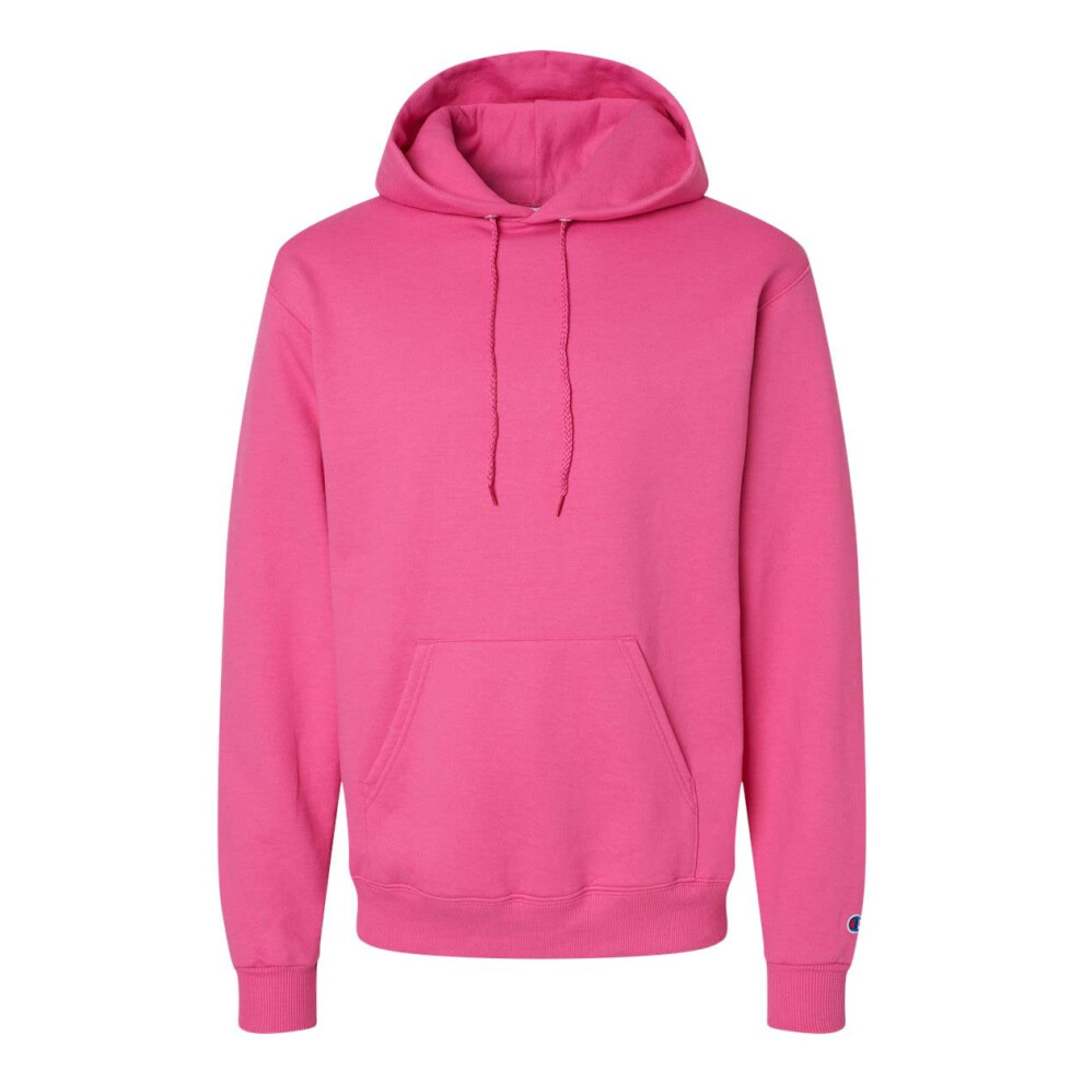 Champion Mens Powerblend Hooded Sweatshirt  L  Wow Pink