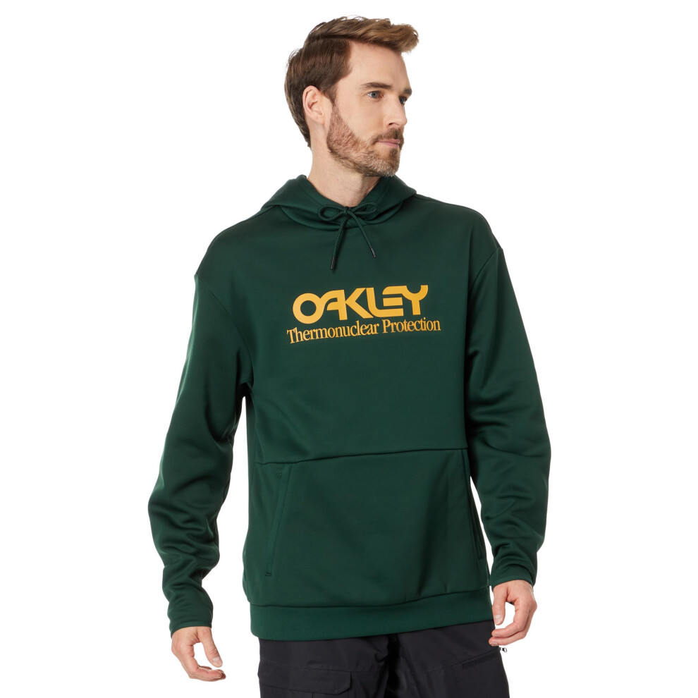 Oakley Men's Rider Long 2.0 Hoodie  Hunter GreePavanmber Yellow  XX-Larg