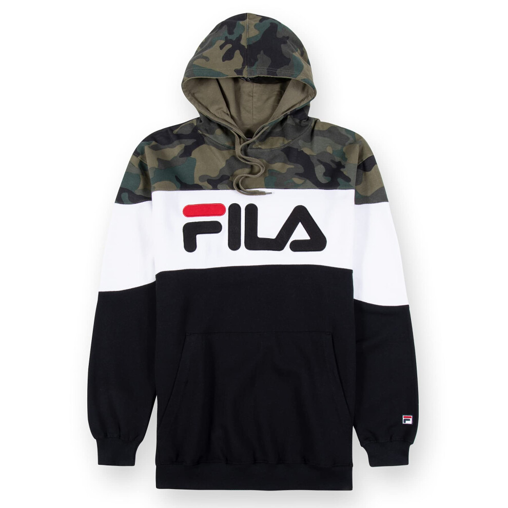 Fila Big and Tall Hoodie for Men - Fleece Mens Hoodie  Sweatshirt for