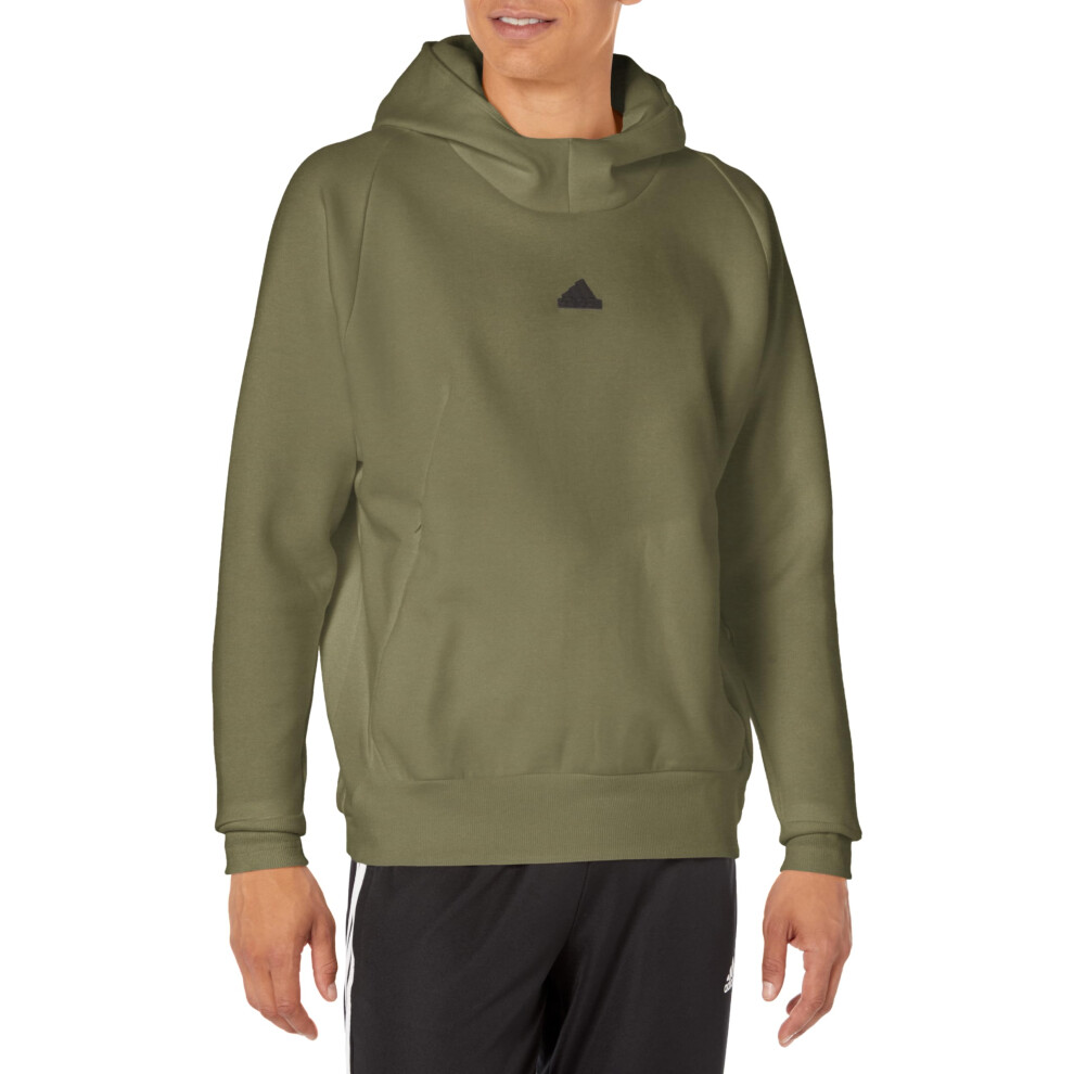 adidas Men's Z.N.E. Premium Hoodie  Olive Strata  XX-Large