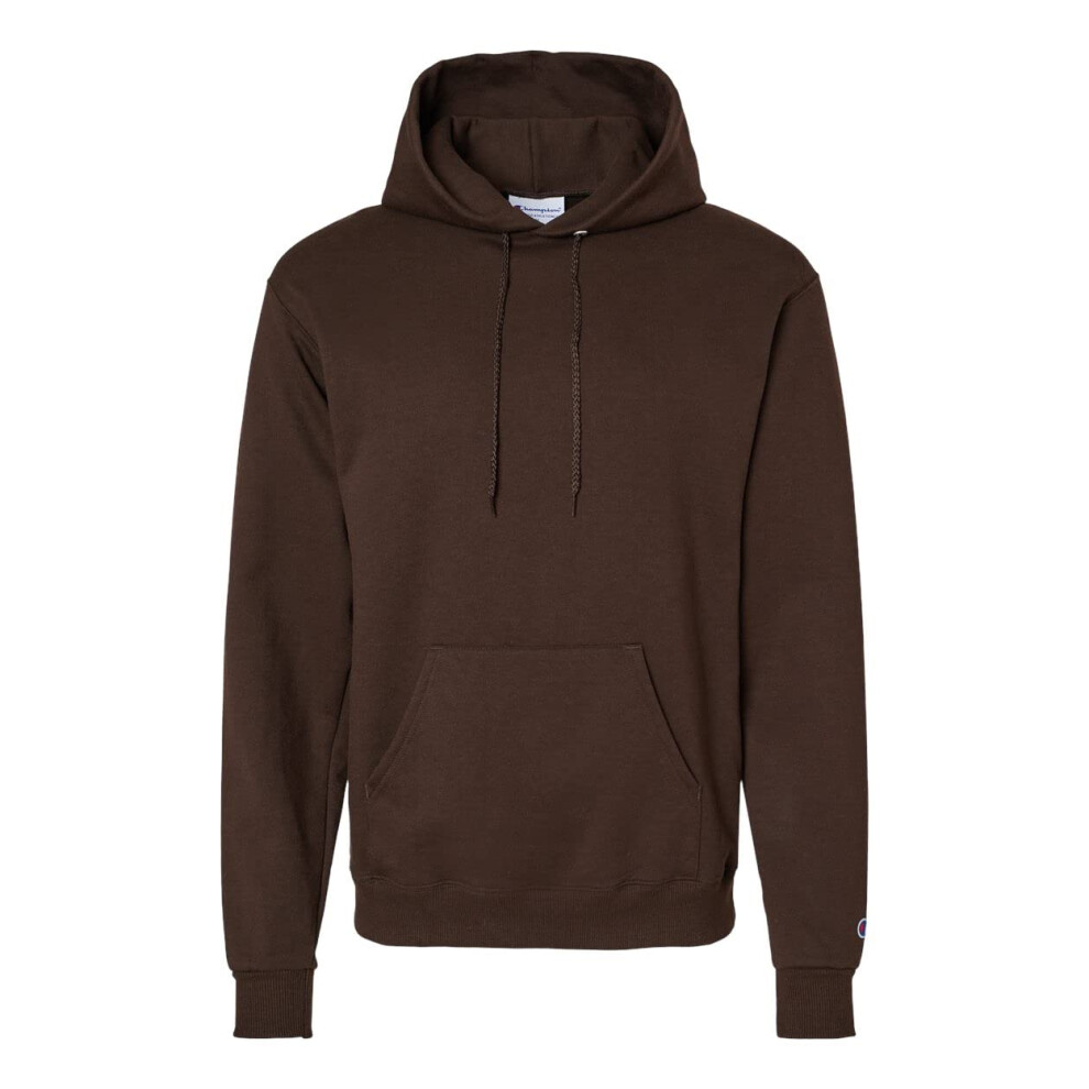 Champion Mens Powerblend Hooded Sweatshirt  3XL  Chocolate Brown