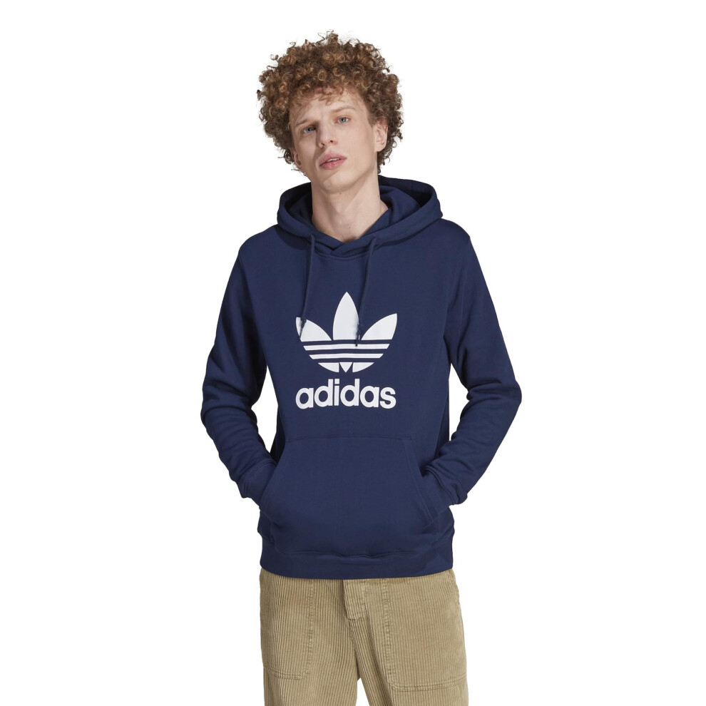 adidas Originals Men's Adicolor Classics Trefoil Hoodie  Night Indigo