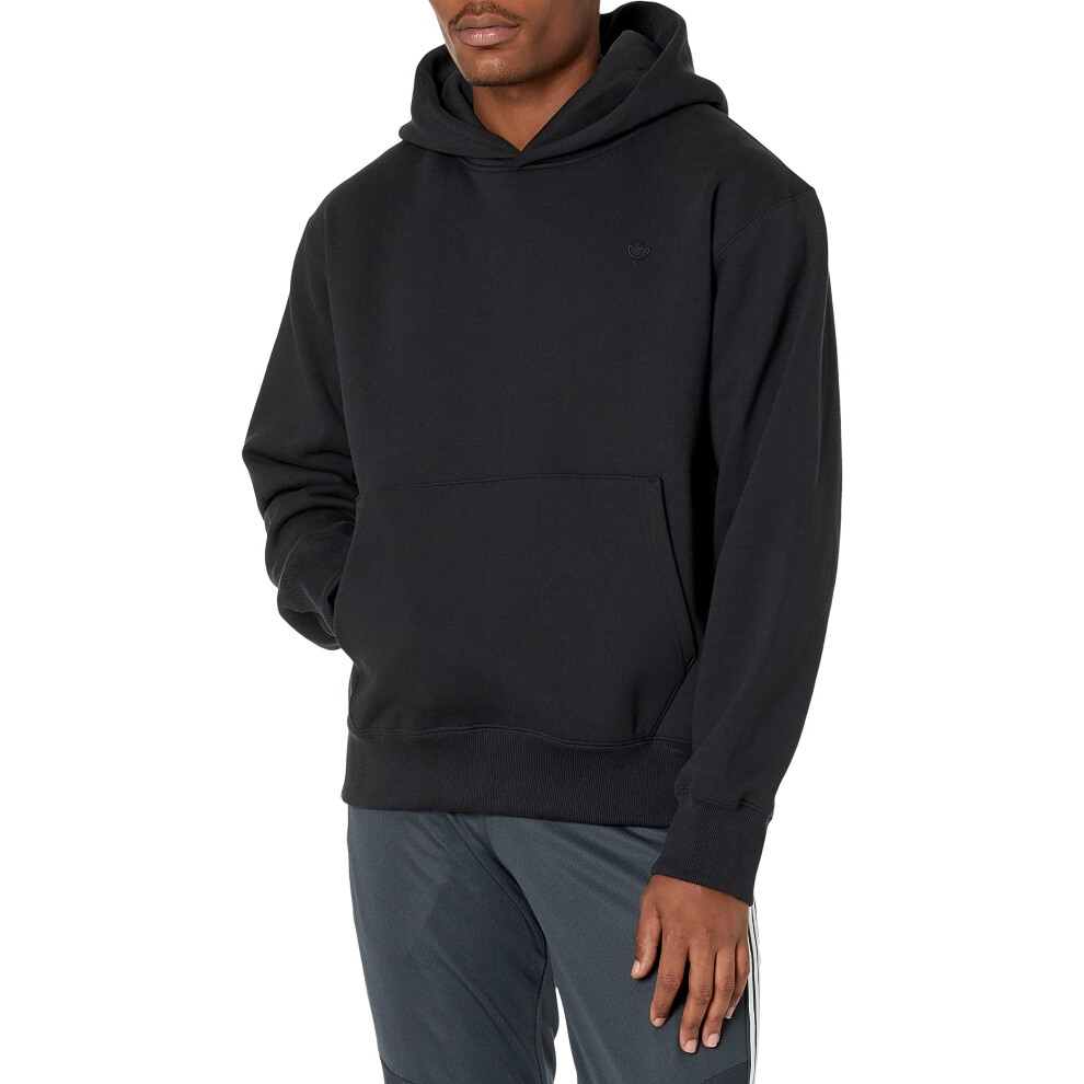 adidas Originals Men's Adicolor Trefoil Hoodie  Black  Medium