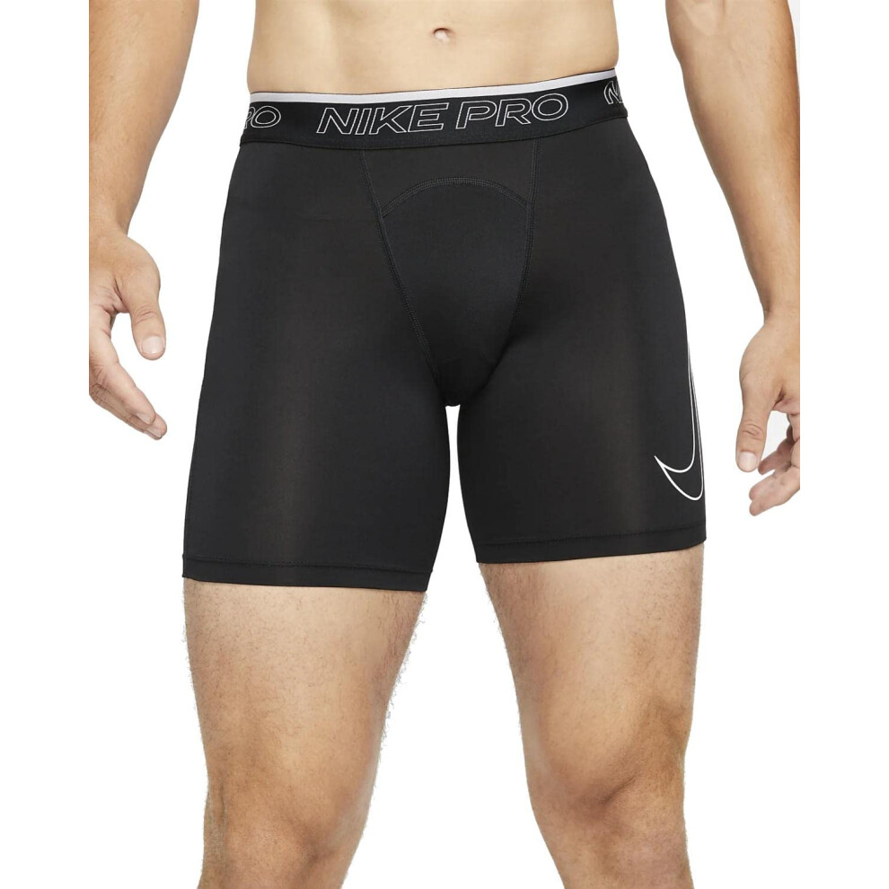 Nike Pro Dri-FIT Men's Shorts  Black/White  M