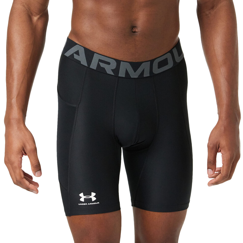 Under Armour Men's Armour HeatGear Compression Shorts Black (001)/Pi