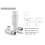 Designer White Thermostatic Radiator Valve TRV Twin Pack - Angled 2
